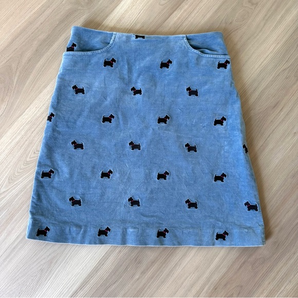 Lilly Pulitzer Velveteen Scottie Dog Skirt 4 Vintage - Picture 3 of 6